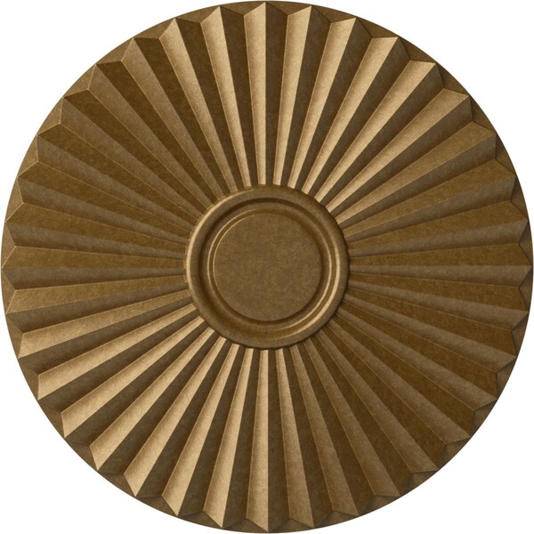 Ekena Millwork Shakuras Ceiling Medallion (For Canopies up to 5"), Hand-Painted Pale Gold, 19 3/4"OD x 1 3/8"P CM20SHPAS - main